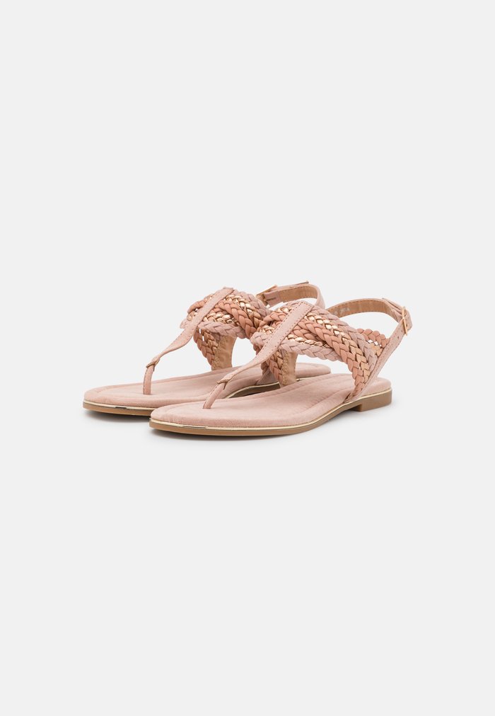 Sandales Anna Field T-bar Rose Doré Femme | AAB-3159432